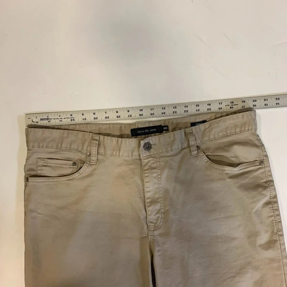 Calvin Klein Jeans Men's Straight Cotton 5 Pocket Straight Leg Chino Size 38x32‎ - Picture 12 of 15